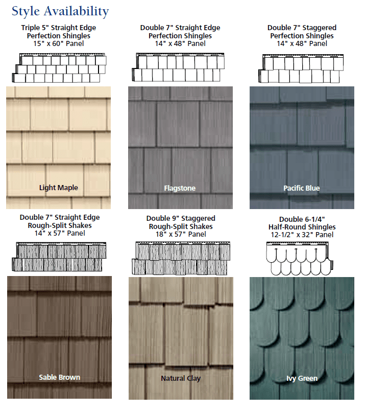 Come see our Vinyl Shake Siding It looks just like cedar shakes