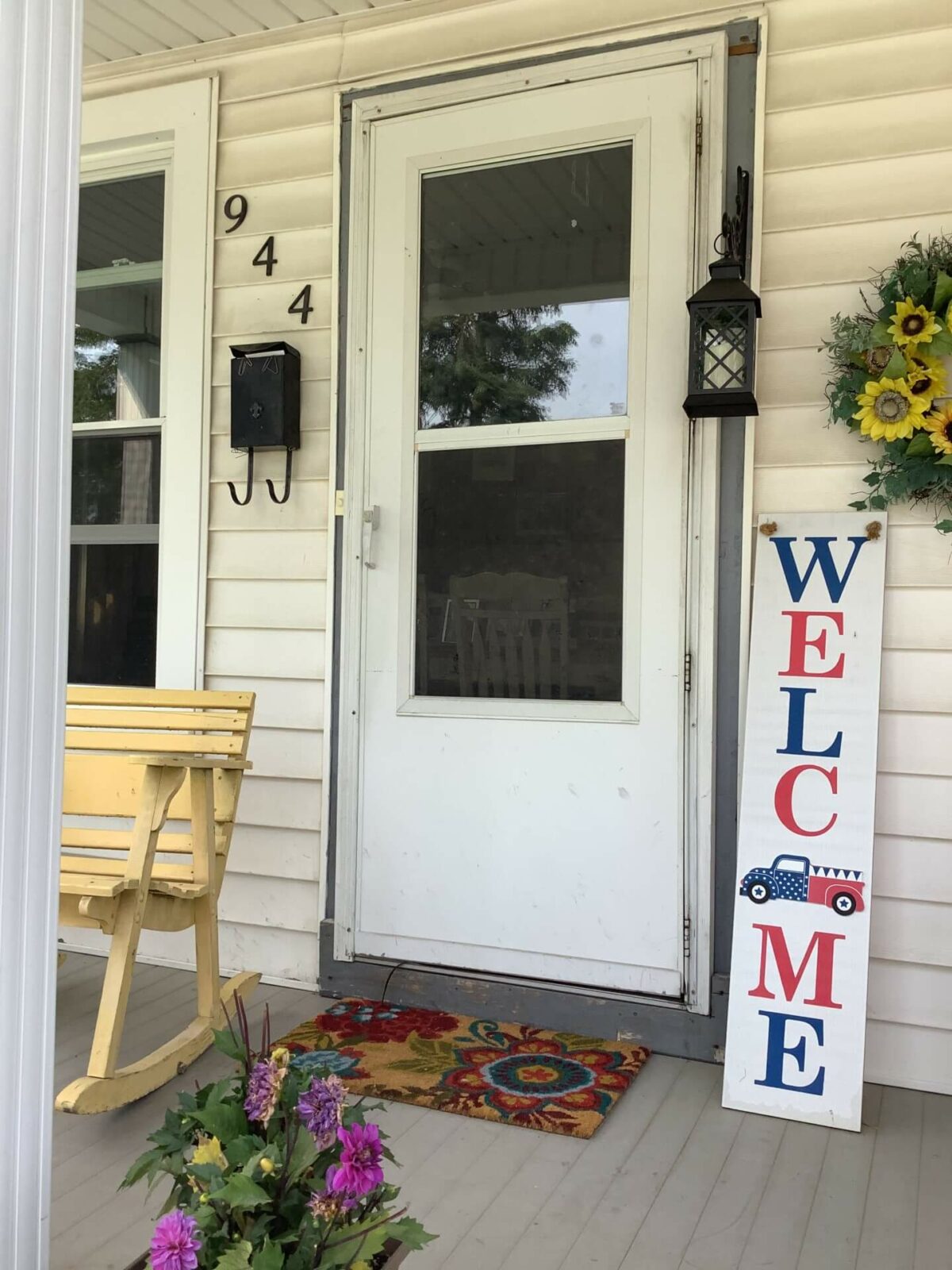 Entry Door & Storm Door Before