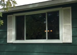 New three-lite slider window finished in white