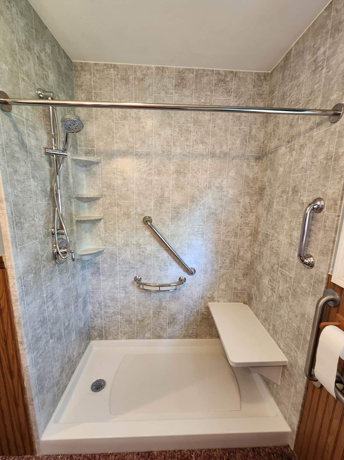 walk-in-shower-chrome-fixtures-bench-seat