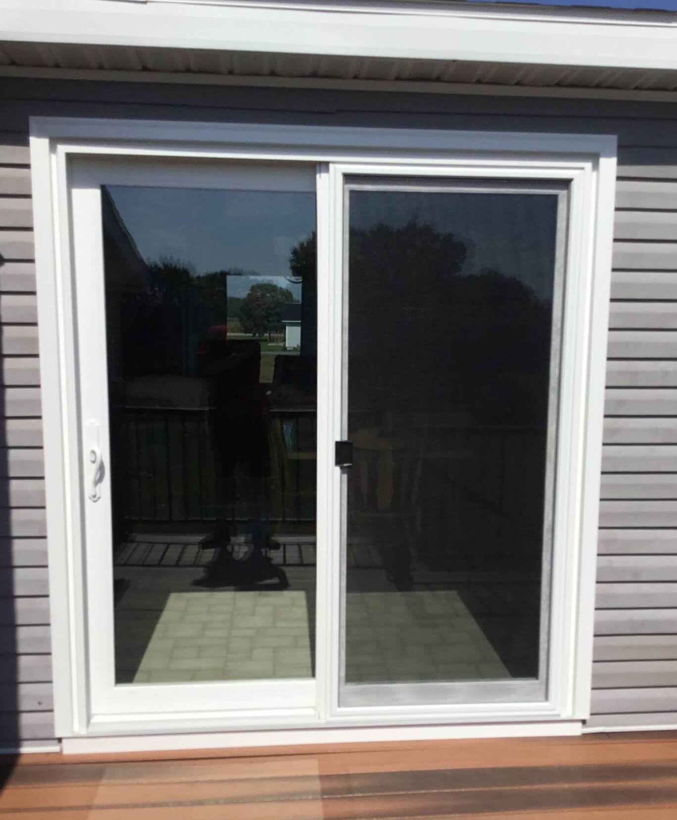 white-patio-door